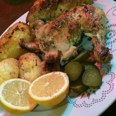  فراخ بالثوم و الليمون 