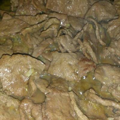  كبده مشوحه بالثوم 