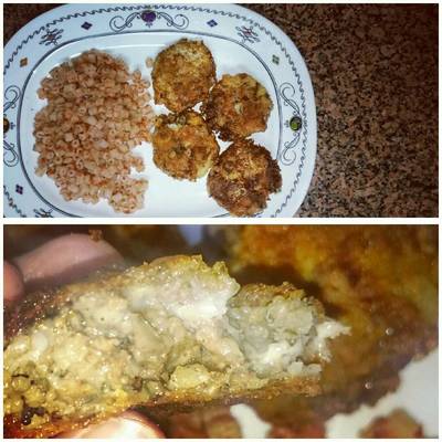  كروكيت اللحمة والجبنة والبطاطس 