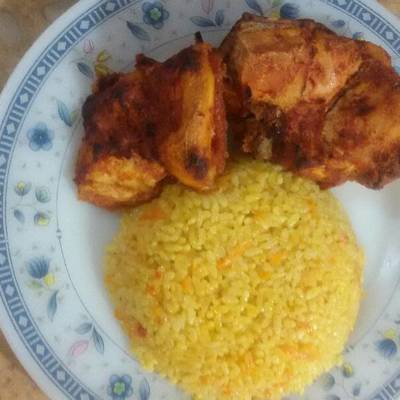  فراخ مشوية وارز 