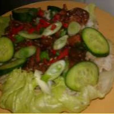  سلطة كورية بالجمبري او الدجاج مع الأرز البسمتي والخس لايت 