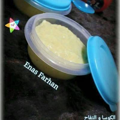  وجبه الكوسا والتفاح 