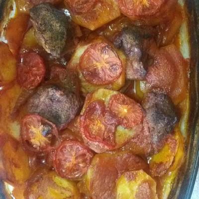  صينيه بطاطس باللحمه 