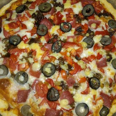  بيتزا المرتديلا 