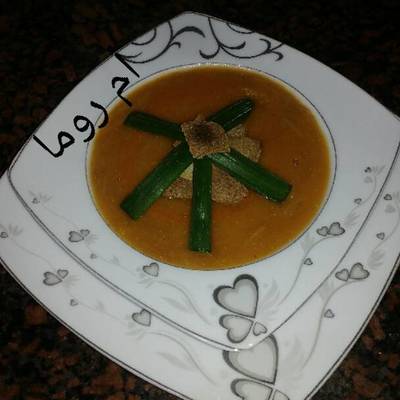  حساء العدس بالشعرية 
