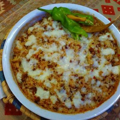  برام الأرز باللحم والشعير 