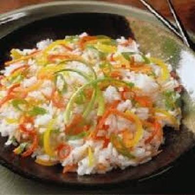  طريقة عمل ارز وخضار بالبخار 