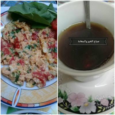  بيض وطماطم