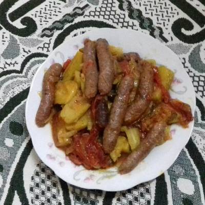  صينيه كوسه بالسجق روعه 