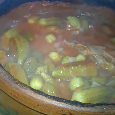  طاجن البامية بالحمة خطوة خطوة 