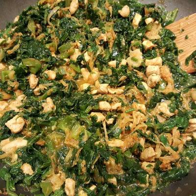  سبانخ بالفراخ 