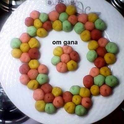  بسكوت ملون سهل وسريع 