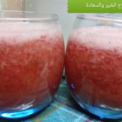  عصير فراوله 