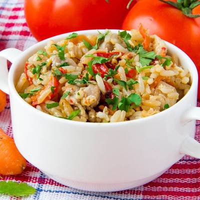  عمل ارز بالخضار 