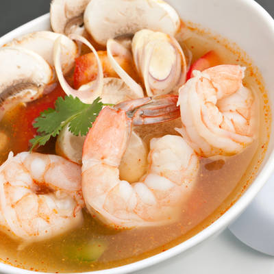  طريقة عمل جمبرى مسلوق مع شوربة الجمبرى 