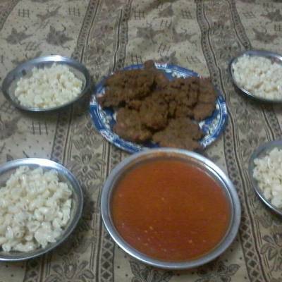  مكرونه وبانيه 