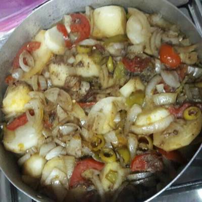  صينية بطاطس بيضاء 