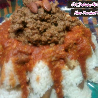  فتة اللحم المفروم اللذيذة 