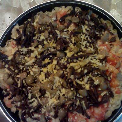  بيتزا المكرونه بحشوه الكبده 