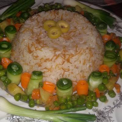  ارز بالخضروات 
