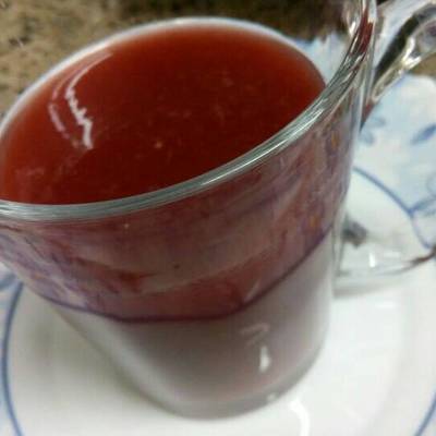  كوكتيل طبيعي (بطيخ خوخ كركديه) لذيذ ومنعش 