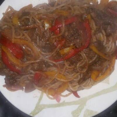  اسباجيتي بشرائح الستيك 