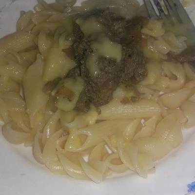  مكرونه بالصوص الابيض والكبده 