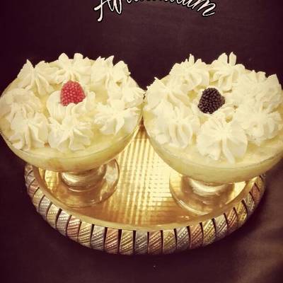  سلطة الفواكه بي كريم كراميل روووووووعه 