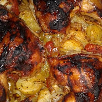  صينيه البطاطس بالفراخ 