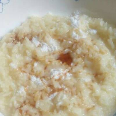  أرز بالكاسترد وجوز الهند