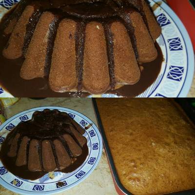  كيك البرتقان ومعاها صوص شوكلاته 