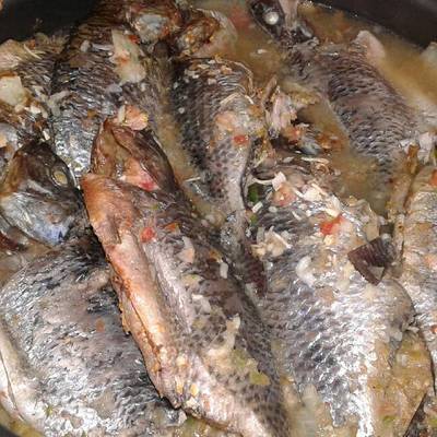  سمك بلطي بدون زيت بالصينية 