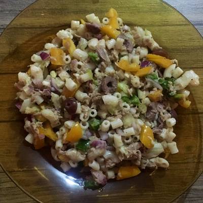  سلطة المكرونه بالتونه صيامى 