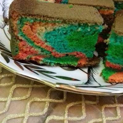  كيكه ملونه 