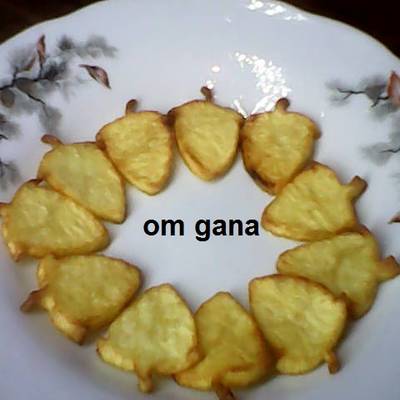  بطاطس مقلية بشكل الفروالة 