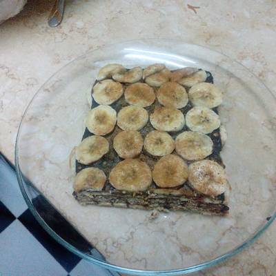  تارت البسكويت بالموز 