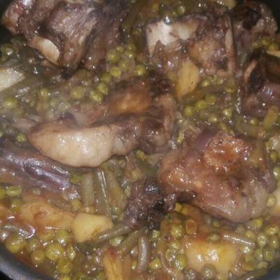  طاجن العكاوي بالخضار 