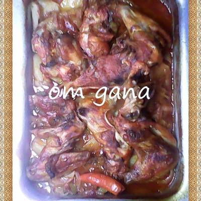  صنيية بطاطس بجوانح الفراخ 