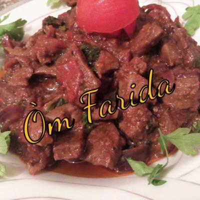  الكبده بالطماطم 