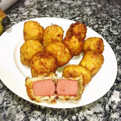  هوت دوغ بالبطاطا 