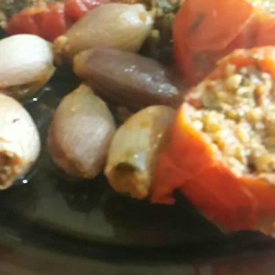  محشي بصل وطماطم 