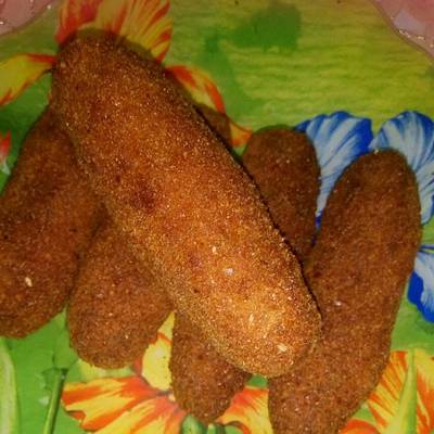  #غداء_سريع اصابع الدجاج المقرمشة 