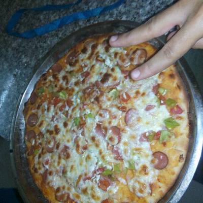  بيتزا سهله وسريعه 