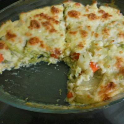  طاجن القرنبيط بالبطاطس والجزر وصوص البشاميل 