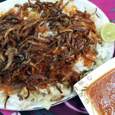  عمل طريقة الكشري المصري 