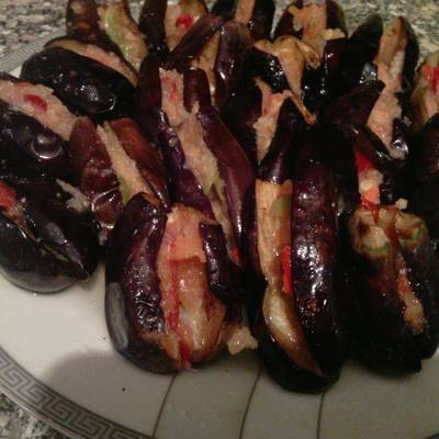  طريقة عمل البذنجان المخلل 
