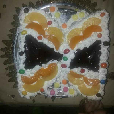  طريقة عمل تورته على شكل فراشه 