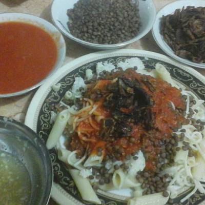  تحضير الكشرى المصرى 