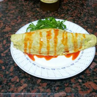  بيض بالأرز (وصفة كورية)