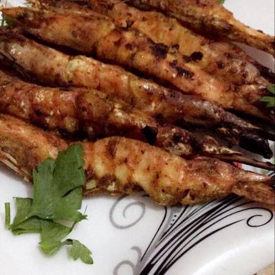  جمبري مشوي علي الفحم 